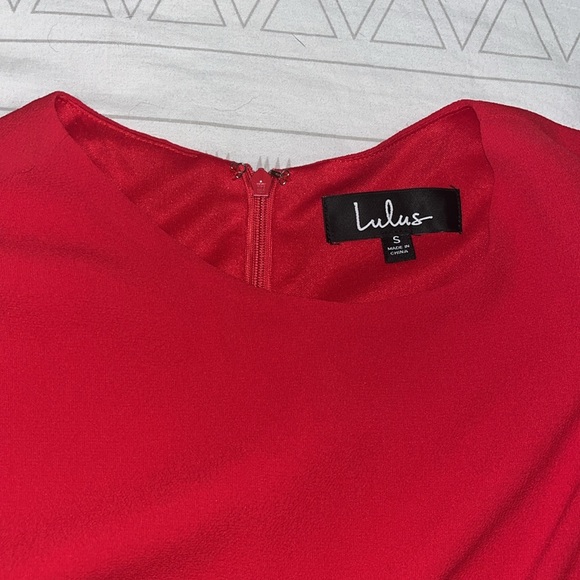 Lulu’s Red Skater Dress - Picture 4 of 5